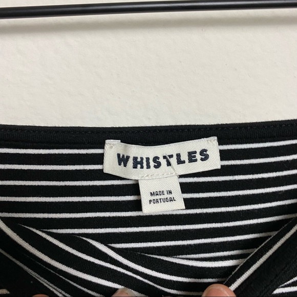 Whistles Stripe Bardot Top Off Shoulder Size 12 - Picture 3 of 8